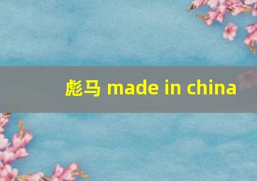 彪马 made in china